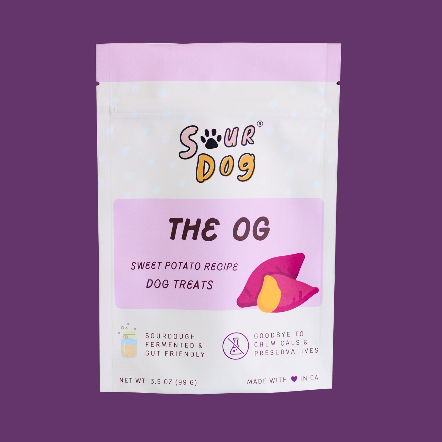 Sweet Potato Sourdough Dog Treats - Gut Friendly | 3.5 oz