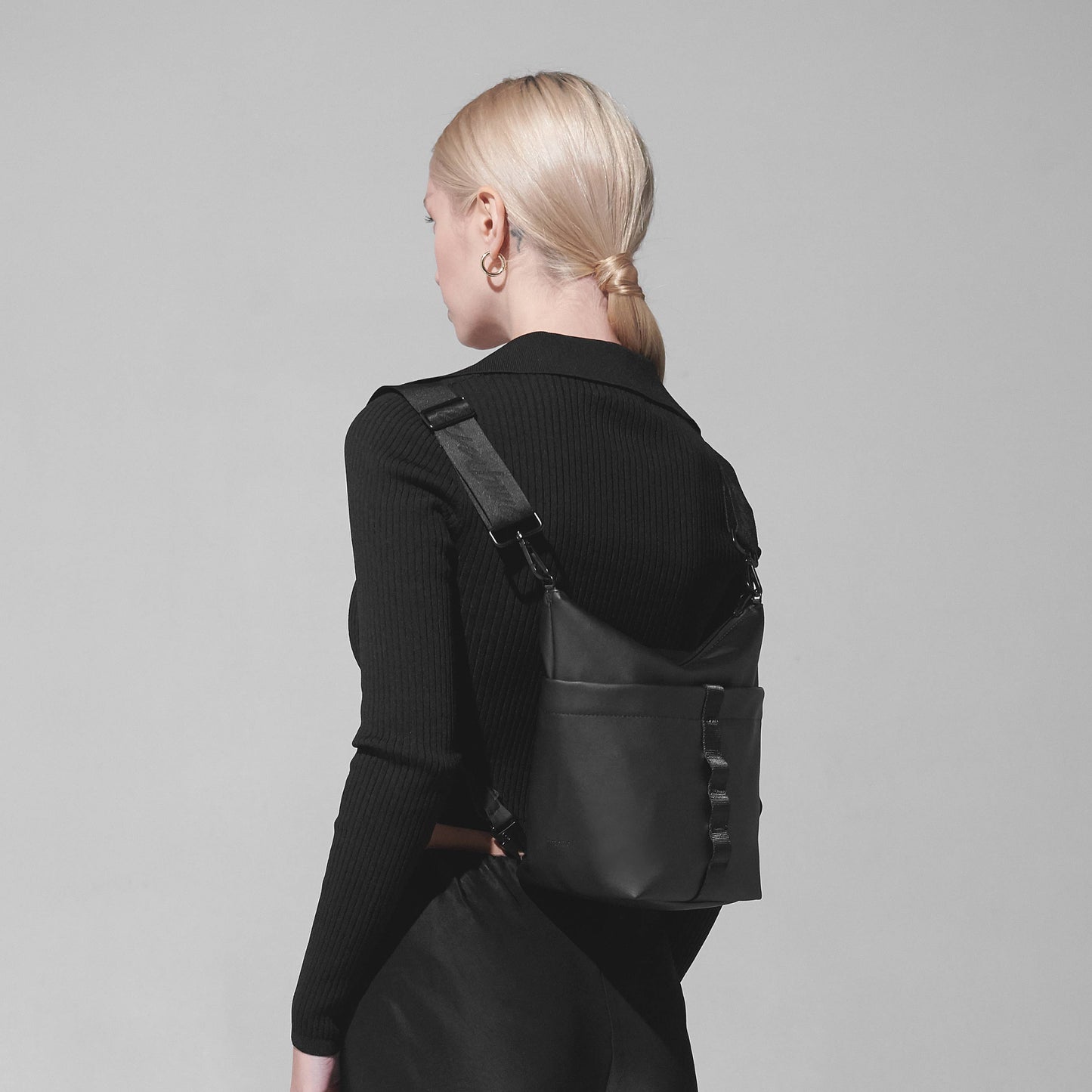 BUCKET BAG // Convertible Vegan Leather Bag