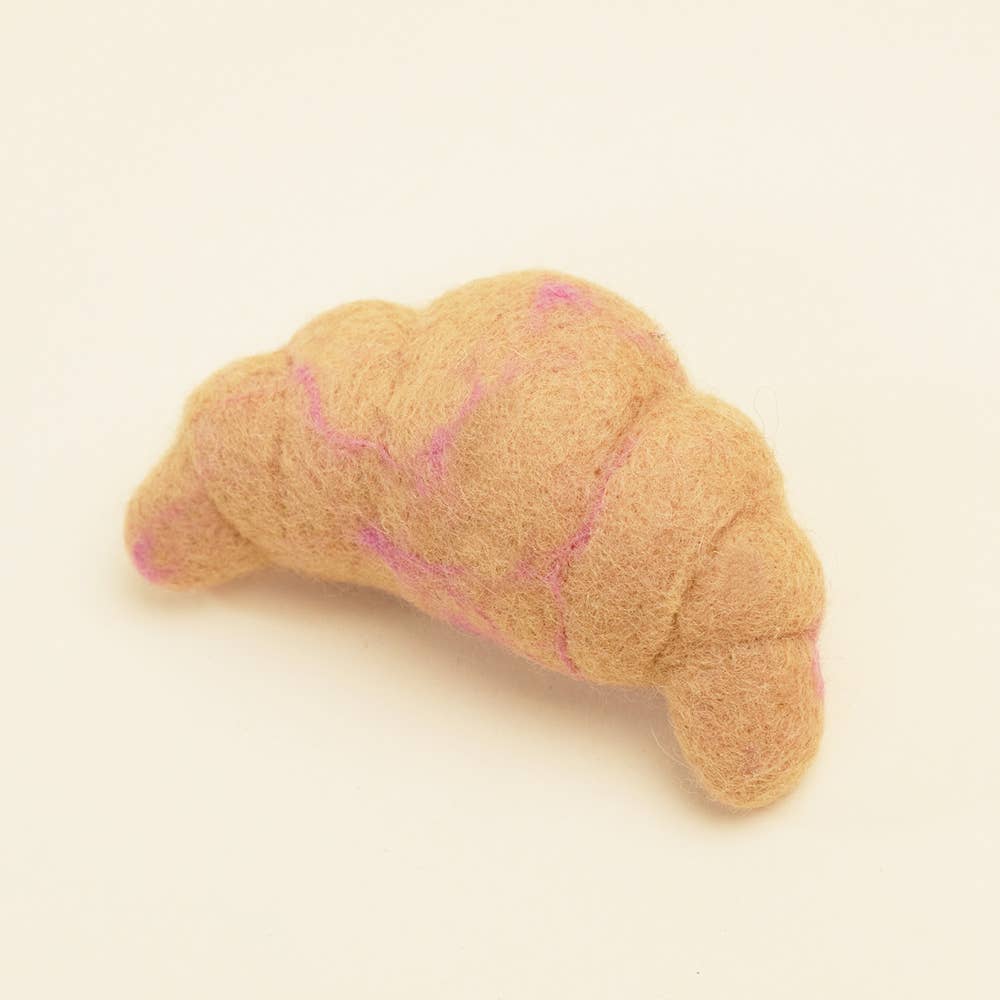 WOOL CROISSANT DOG TOY