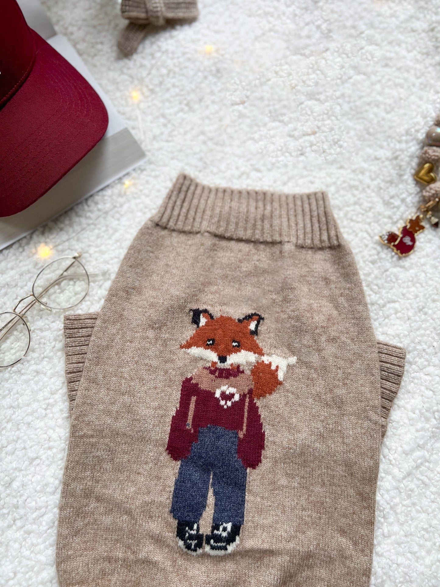 Foster The Fox Dog Sweater
