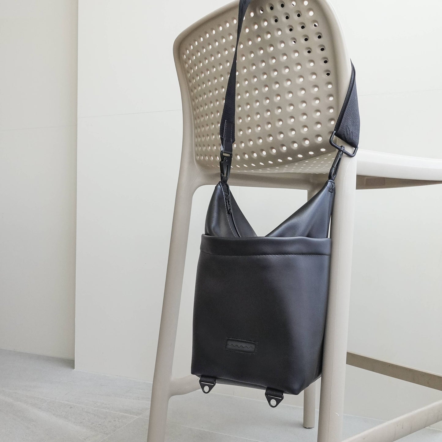 BUCKET BAG // Convertible Vegan Leather Bag