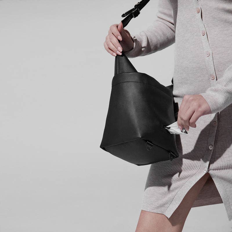 BUCKET BAG // Convertible Vegan Leather Bag