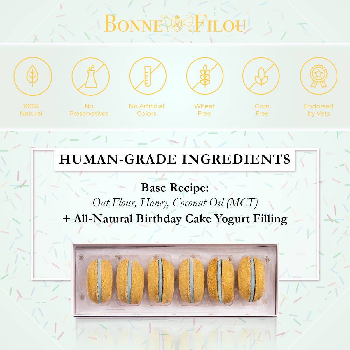 Dog Macarons | Dog Gifts (3 count)