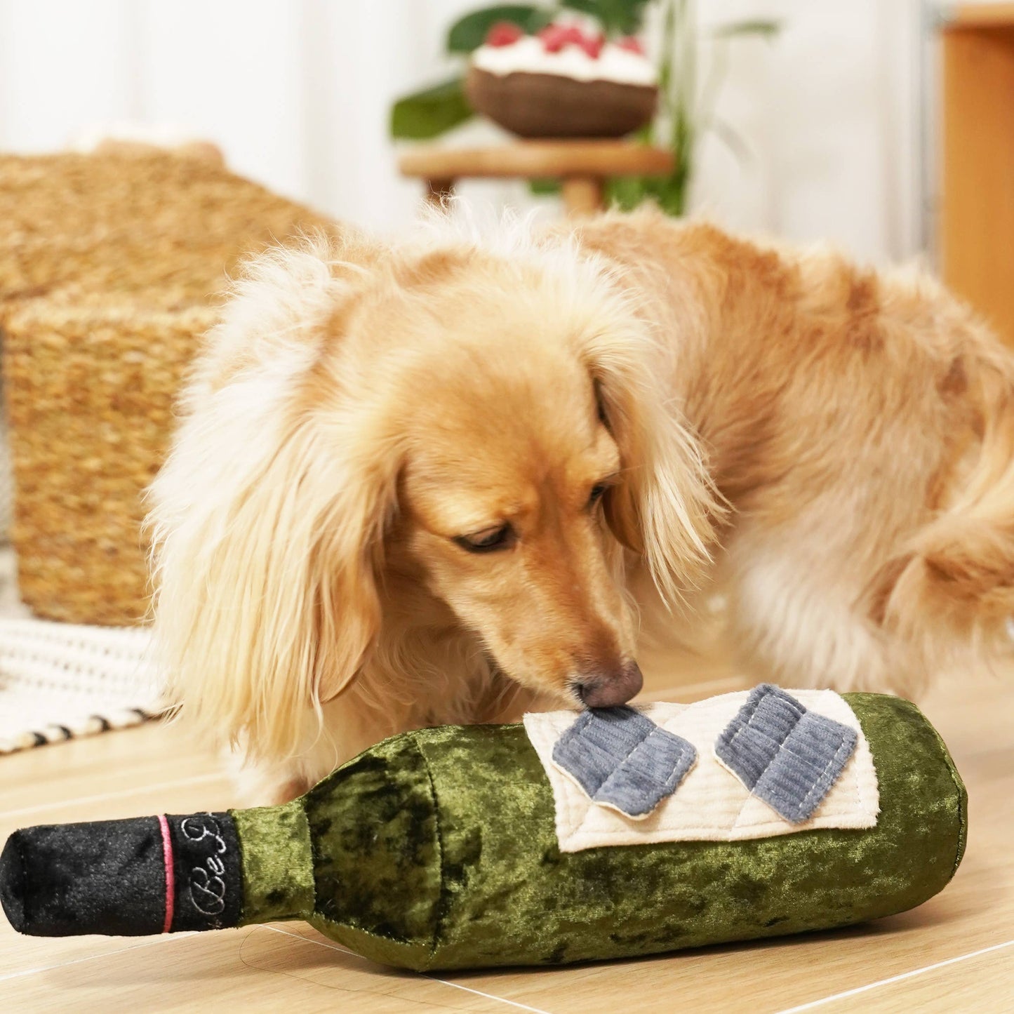Merlot Wine Bottle / Enrichment Dog Toy