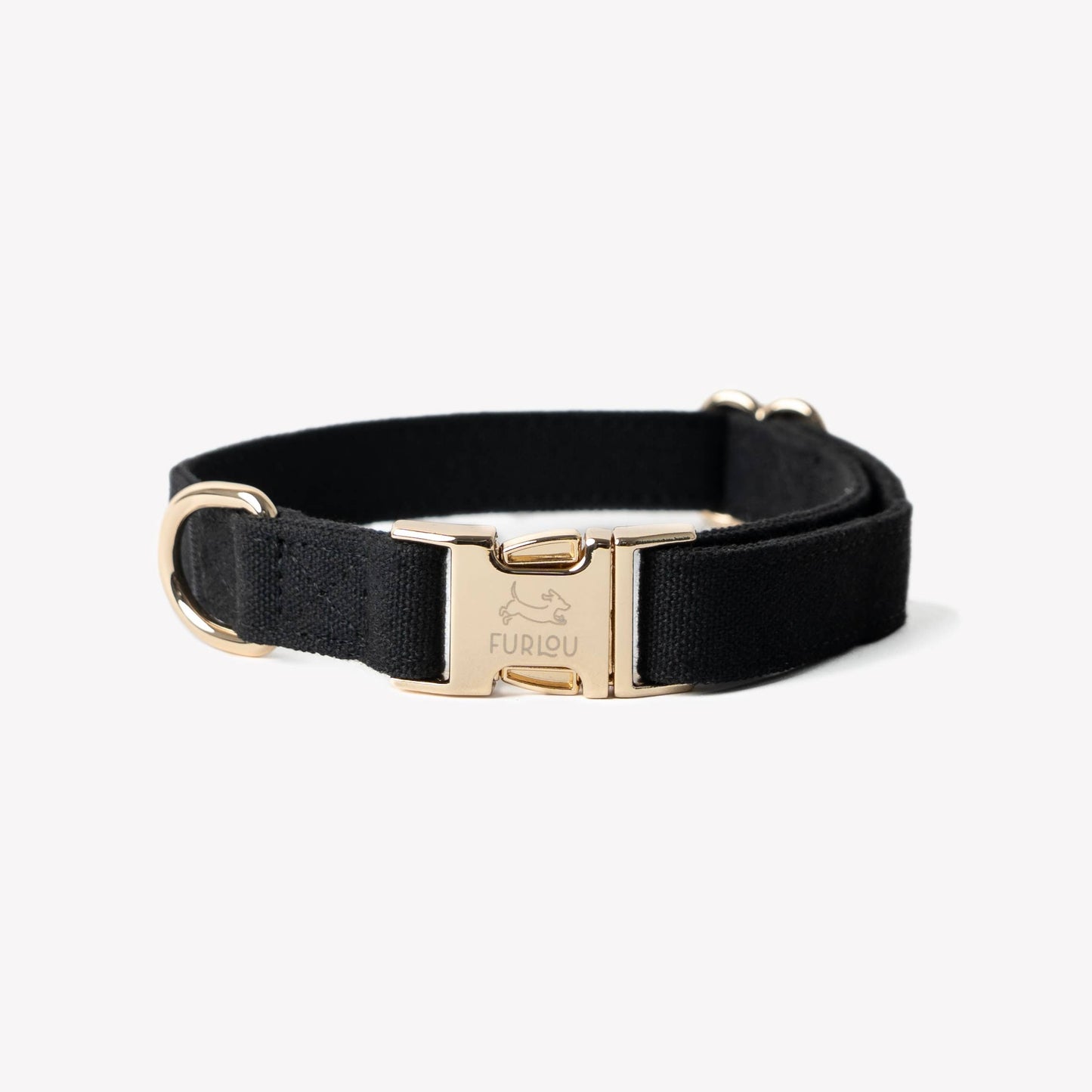 Black Canvas Dog Collar